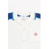 CASABLANCA WHITE BLUE CROCHET SHIRT